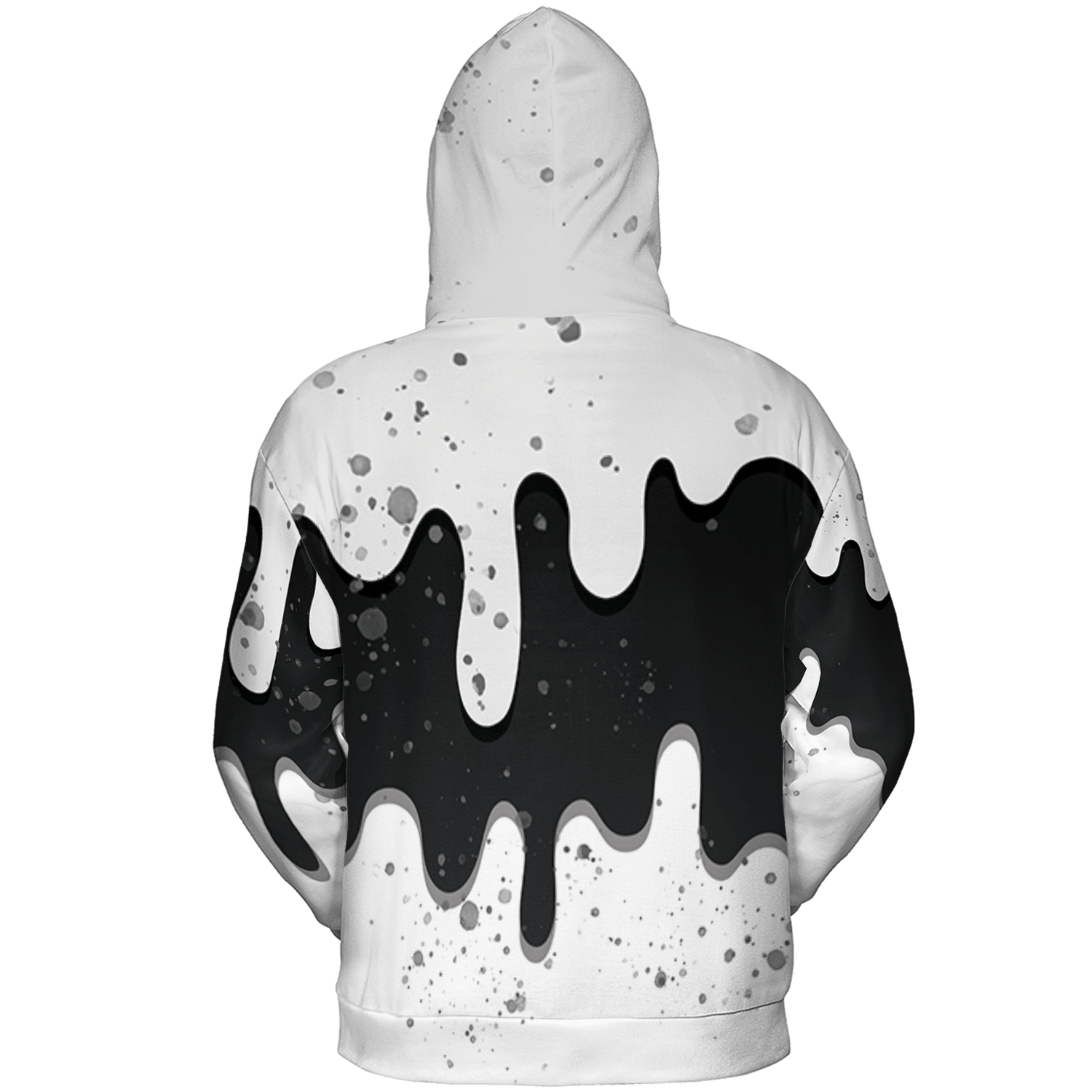 Retro High OG Black White 1s Hoodie Match KREAM 3D All-Over Print Waffle Cone - NastyJamz