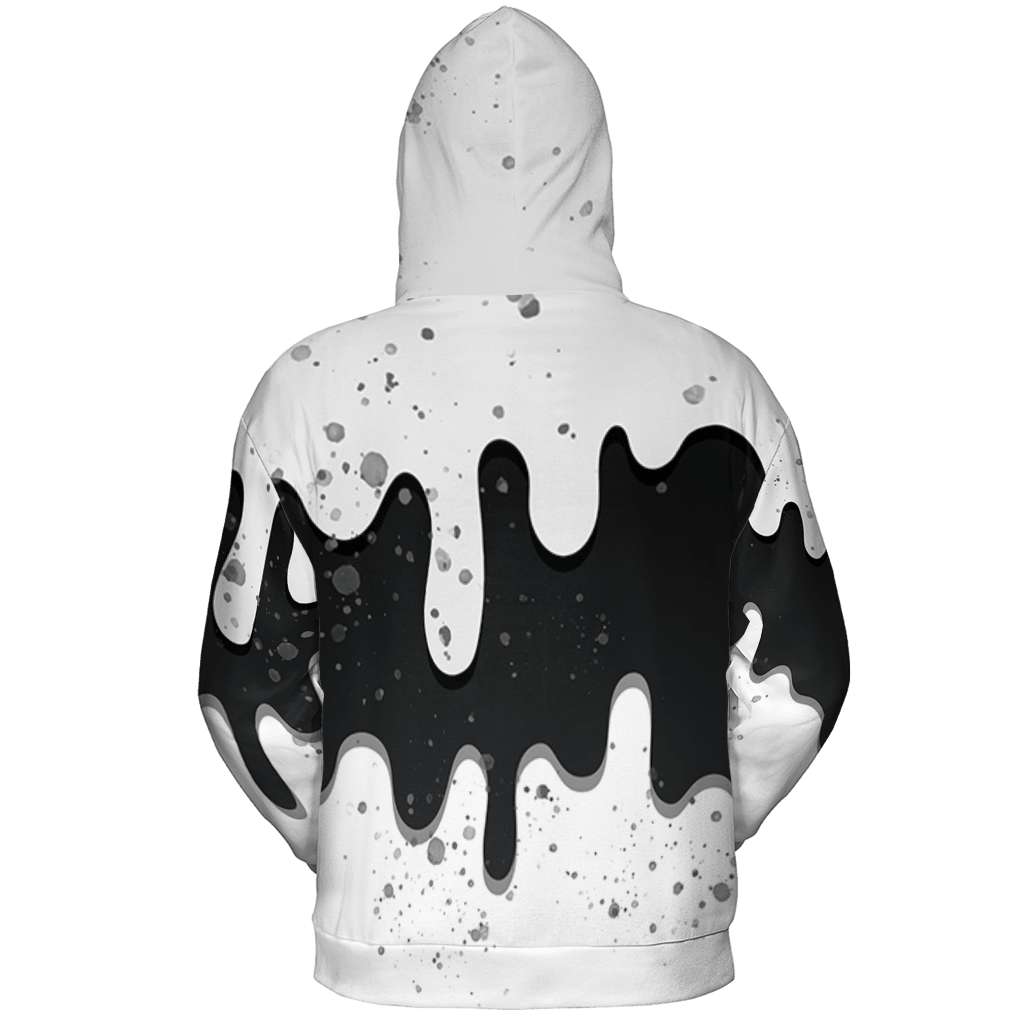 Retro High OG Black White 1s Hoodie Match KREAM 3D All-Over Print Waffle Cone - NastyJamz