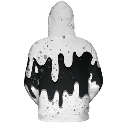 Retro High OG Black White 1s Hoodie Match KREAM 3D All-Over Print Waffle Cone - NastyJamz
