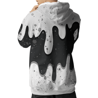 Retro High OG Black White 1s Hoodie Match KREAM 3D All-Over Print Waffle Cone - NastyJamz