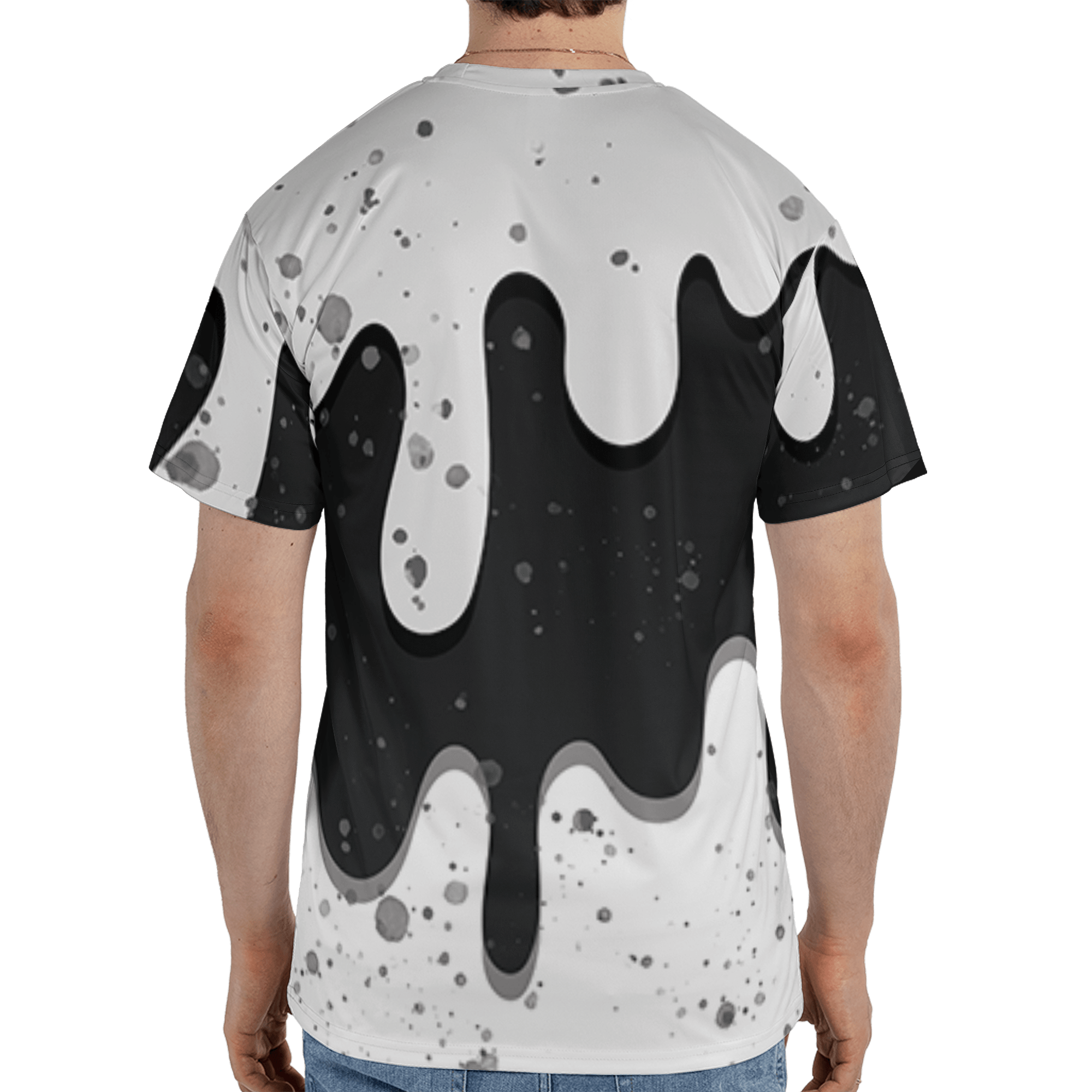 Retro High OG Black White 1s T Shirt Match KREAM 3D All-Over Print Waffle Cone - NastyJamz