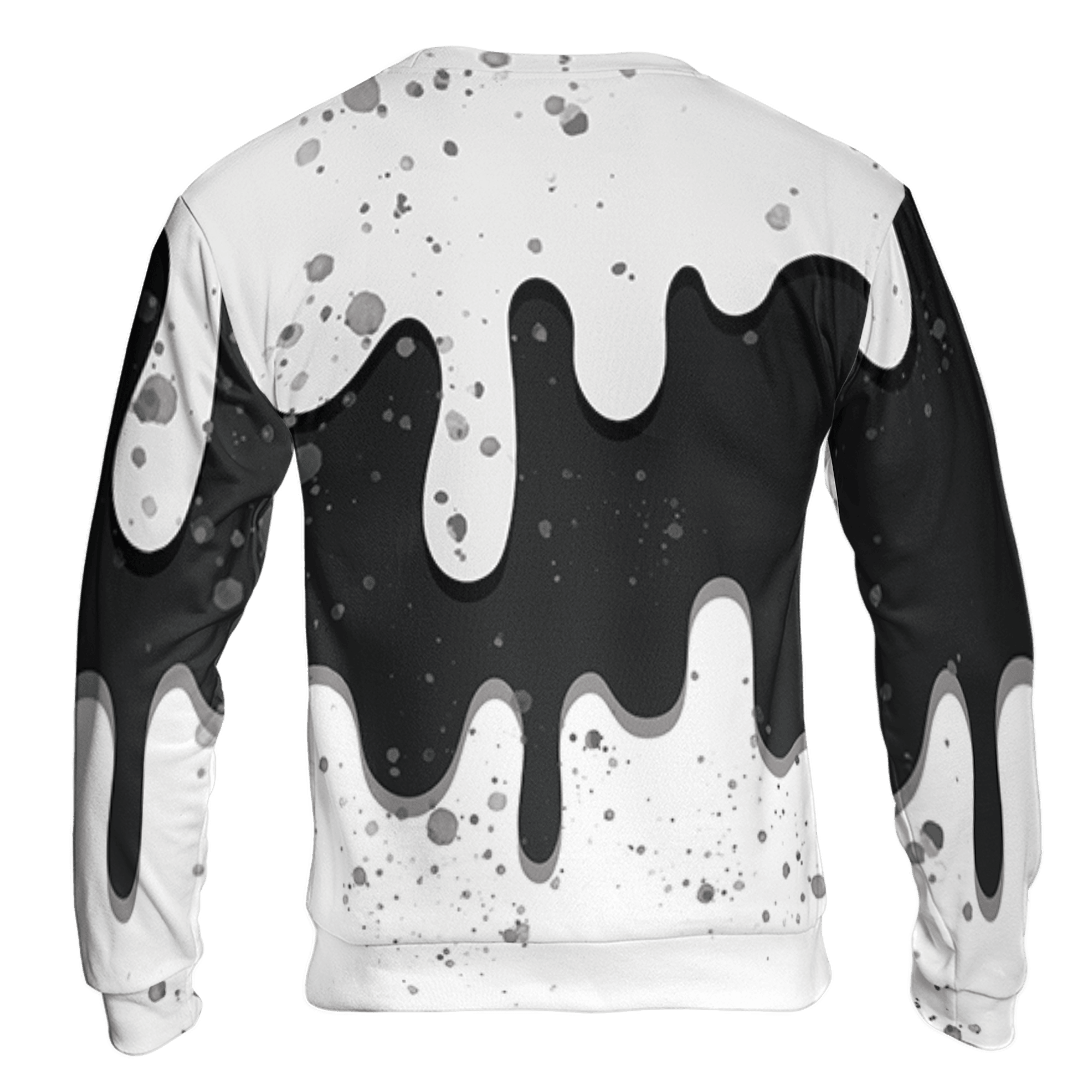 Retro High OG Black White 1s Sweatshirt Match KREAM 3D All-Over Print Waffle Cone - NastyJamz