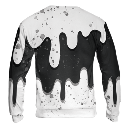 Retro High OG Black White 1s Sweatshirt Match KREAM 3D All-Over Print Waffle Cone - NastyJamz