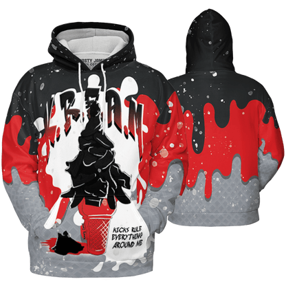 Bred Reimagined 4s Hoodie Match KREAM 3D All-Over Print Waffle Cone - NastyJamz