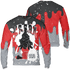Bred Reimagined 4s Sweatshirt Match KREAM 3D All-Over Print Waffle Cone - NastyJamz
