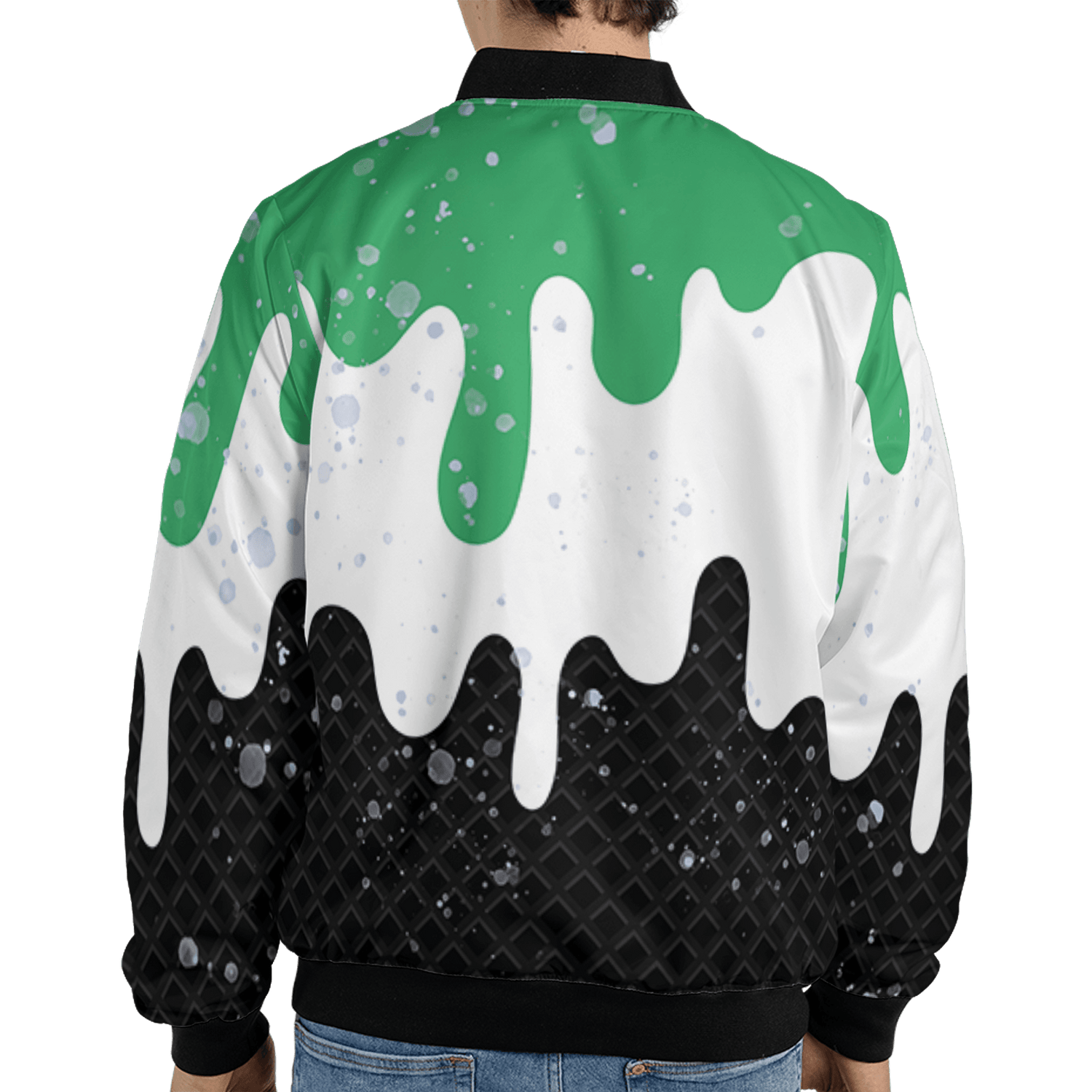 Lucky Green 5s Jacket Match KREAM 3D All-Over Print Waffle Cone - NastyJamz