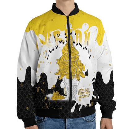 Yellow Ochre 6s Jacket Match KREAM 3D All-Over Print Waffle Cone - NastyJamz