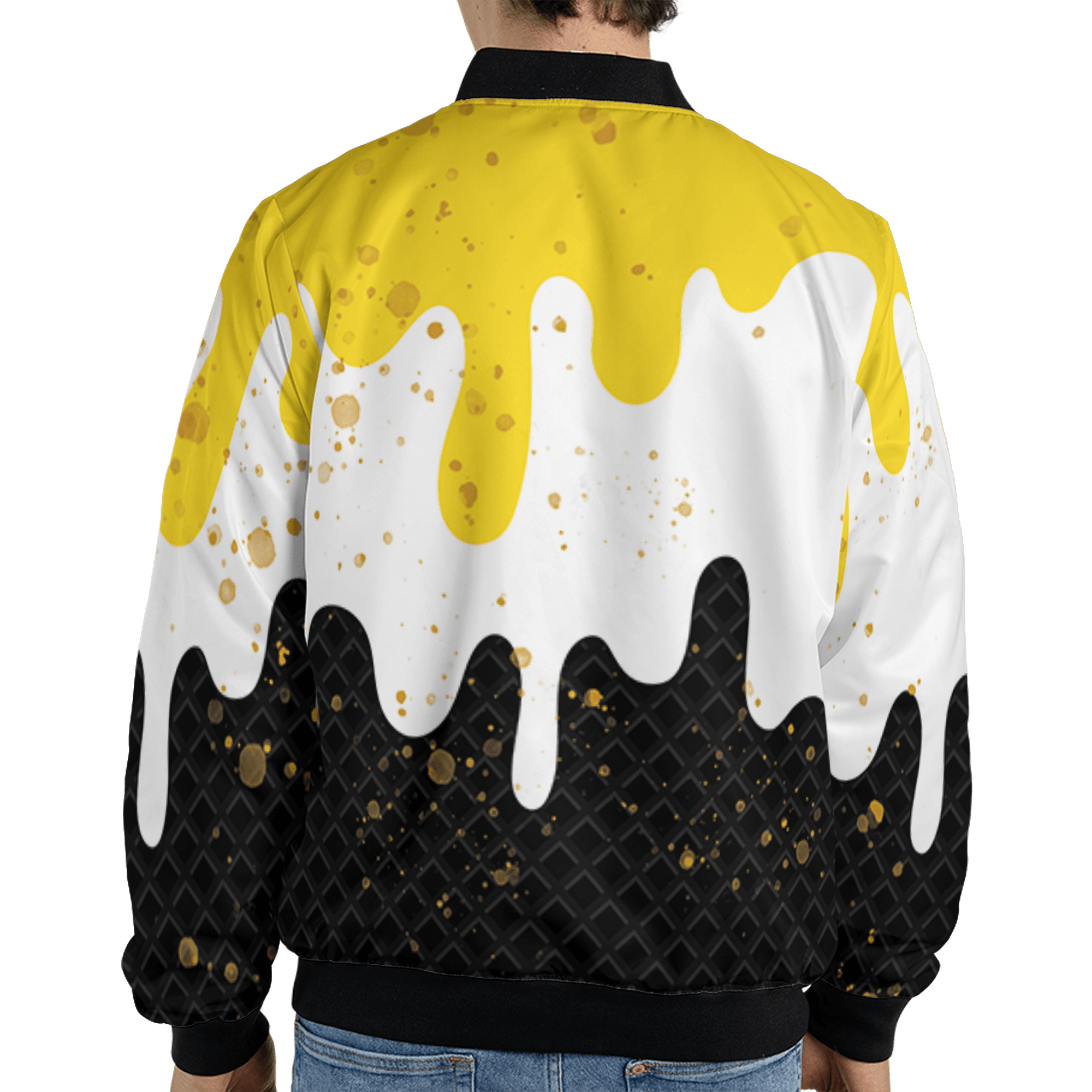 Yellow Ochre 6s Jacket Match KREAM 3D All-Over Print Waffle Cone - NastyJamz