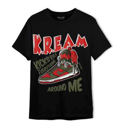 Dunk Low Mystic Red T Shirt Match Kream Sneaker - NastyJamz