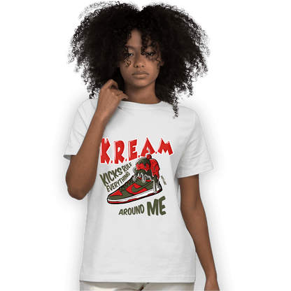 Dunk Low Mystic Red T Shirt Match Kream Sneaker - NastyJamz
