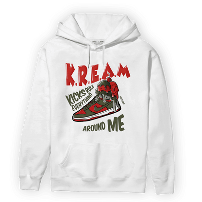 Dunk Low Mystic Red Hoodie Match Kream Sneaker - NastyJamz