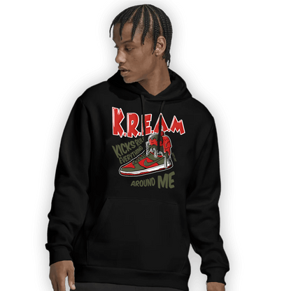 Dunk Low Mystic Red Hoodie Match Kream Sneaker - NastyJamz