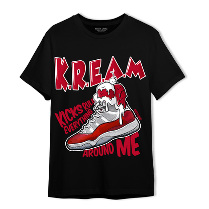 Cherry 11s T Shirt Match Kream Sneaker - NastyJamz