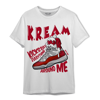 Cherry 11s T Shirt Match Kream Sneaker - NastyJamz