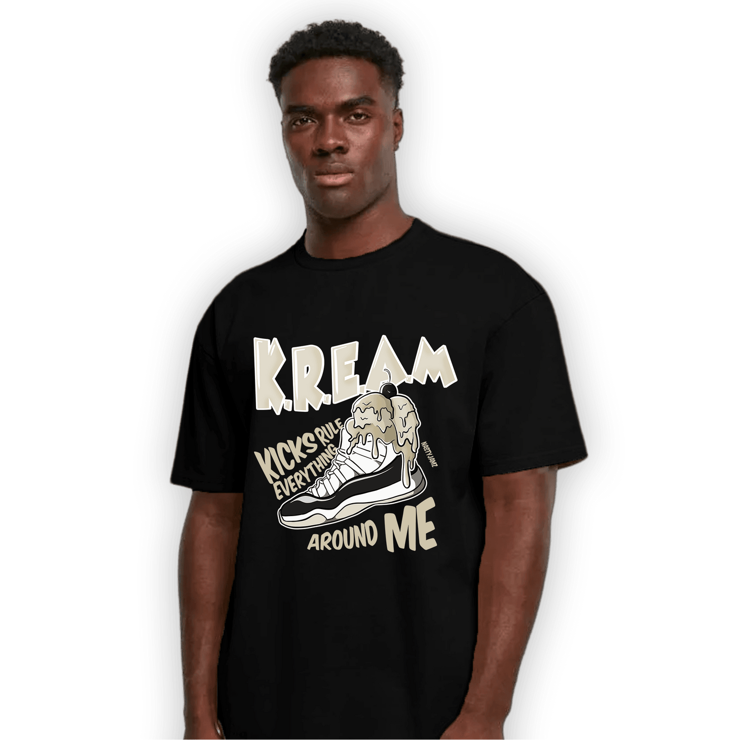 Gratitude 11s T Shirt Match Kream Sneaker - NastyJamz