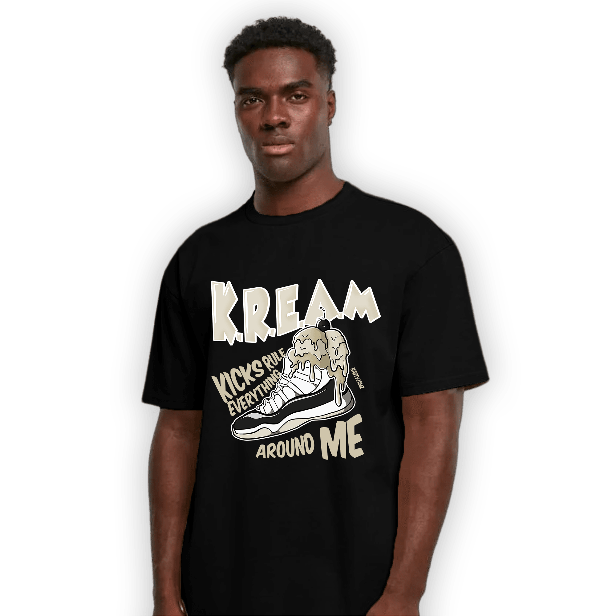 Gratitude 11s T Shirt Match Kream Sneaker - NastyJamz