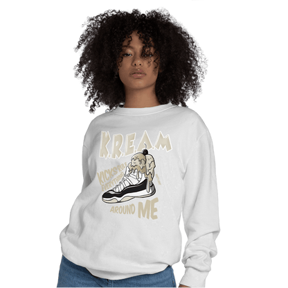 Gratitude 11s Sweatshirt Match Kream Sneaker - NastyJamz