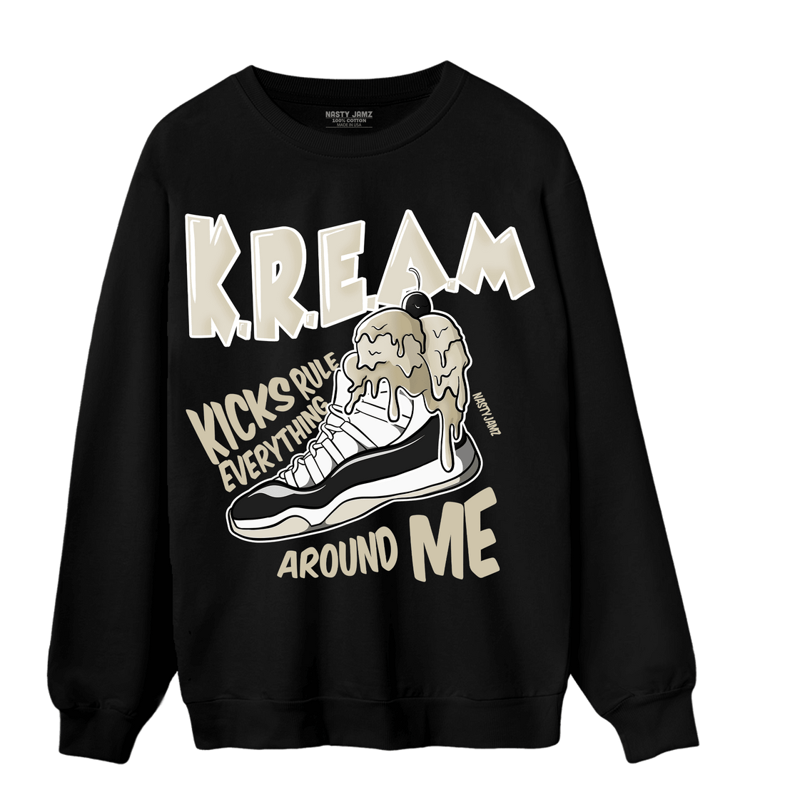 Gratitude 11s Sweatshirt Match Kream Sneaker - NastyJamz