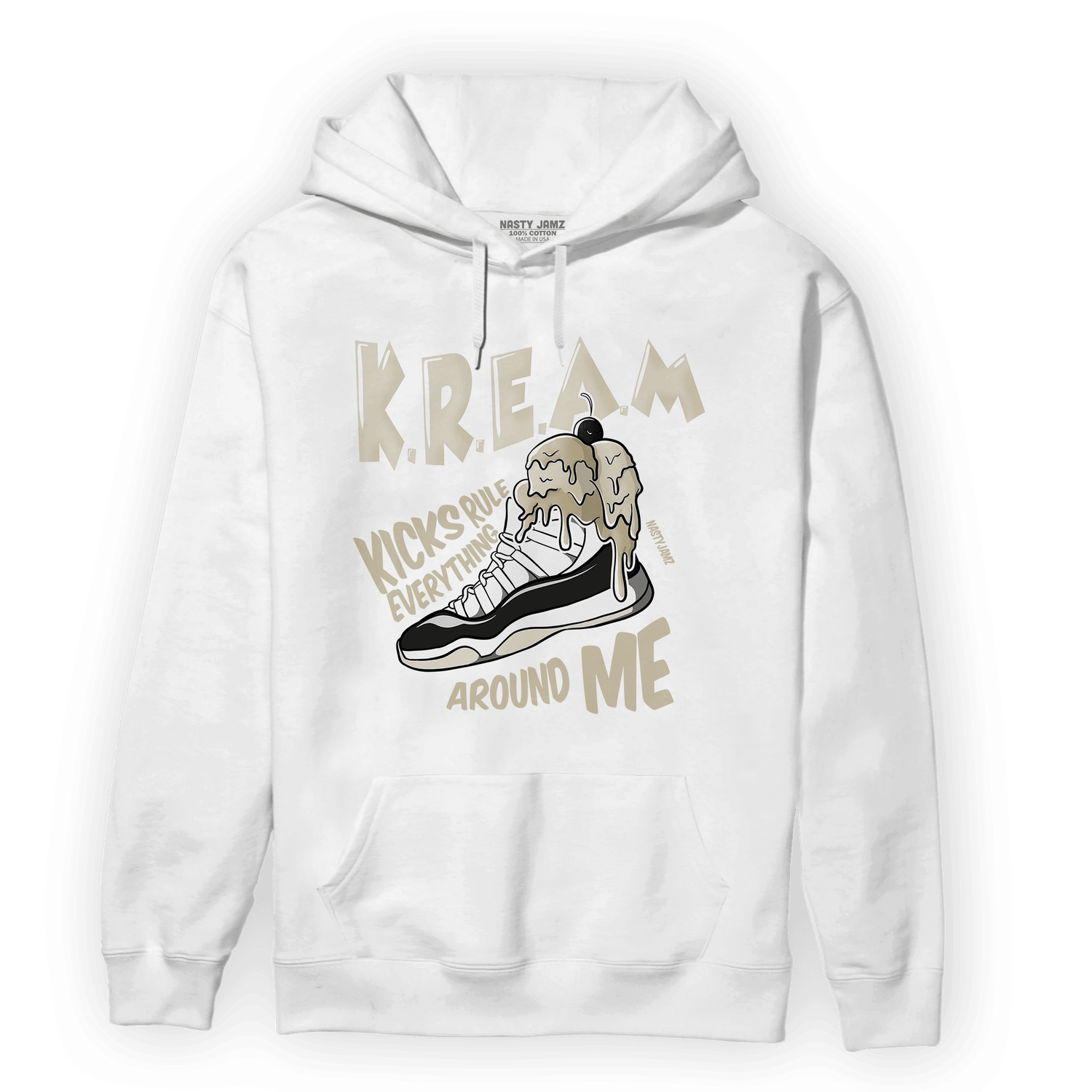 Gratitude 11s Hoodie Match Kream Sneaker - NastyJamz