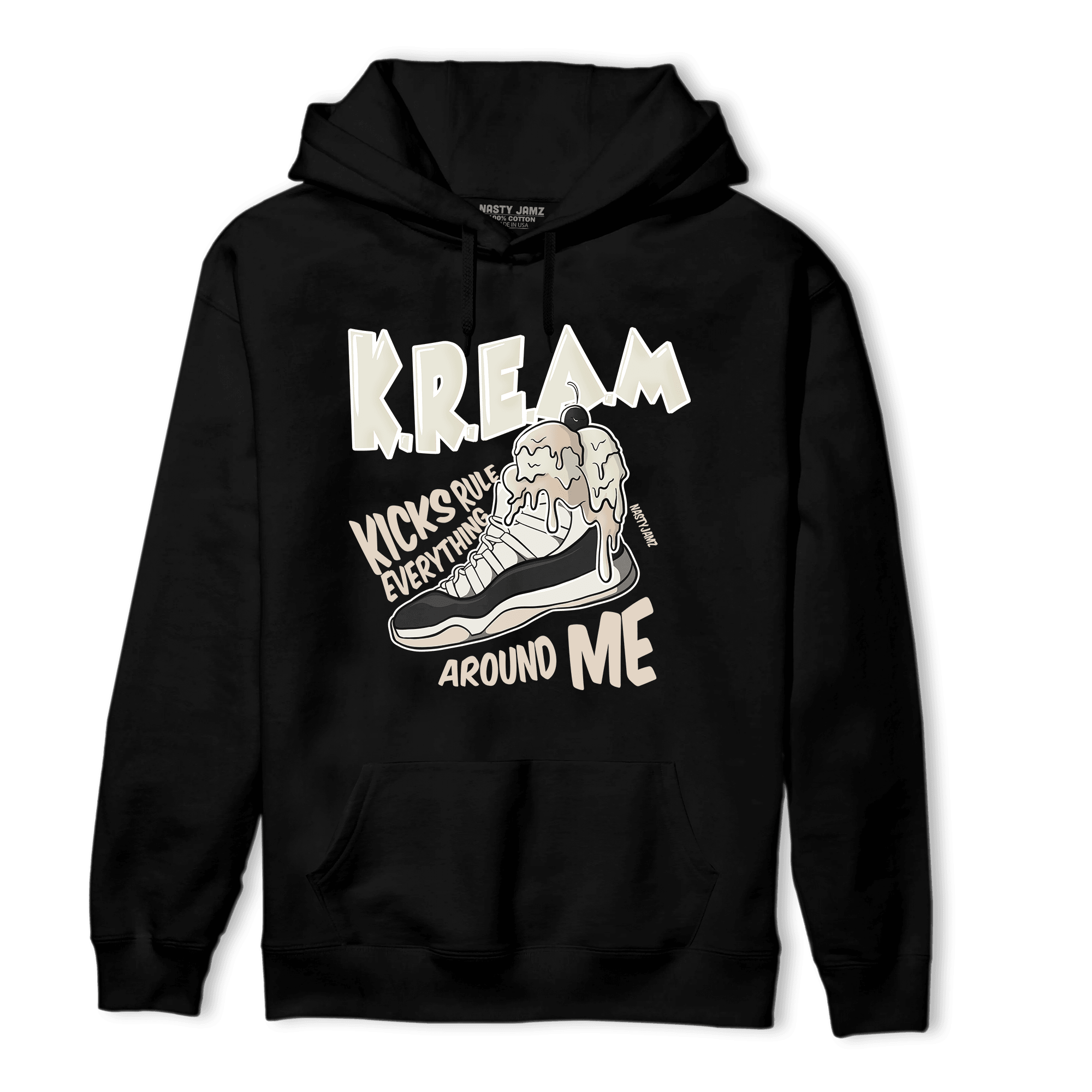 Neapolitan 11s Hoodie Match Kream Sneaker - NastyJamz