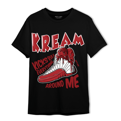 Cherry 12s T Shirt Match Kream Sneaker - NastyJamz