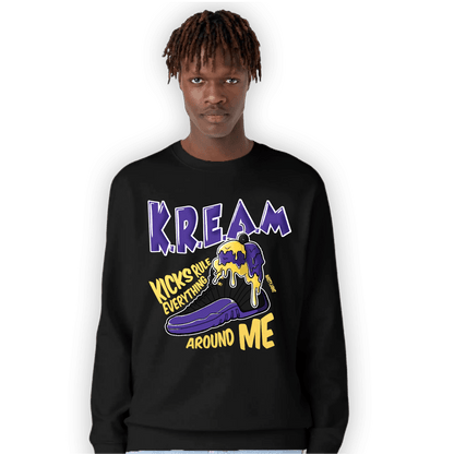 Field Purple 12s Sweatshirt Match Kream Sneaker - NastyJamz