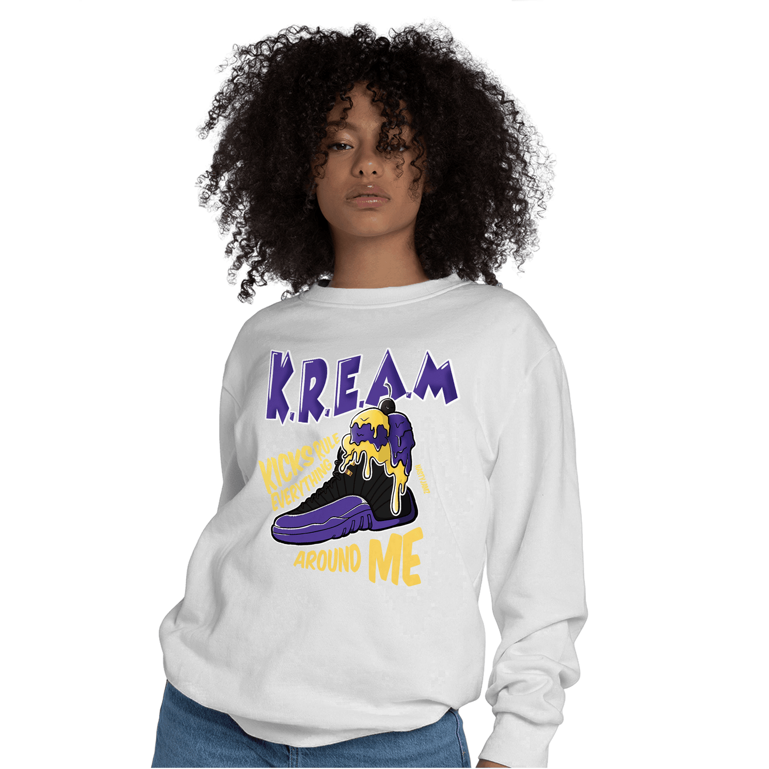 Field Purple 12s Sweatshirt Match Kream Sneaker - NastyJamz