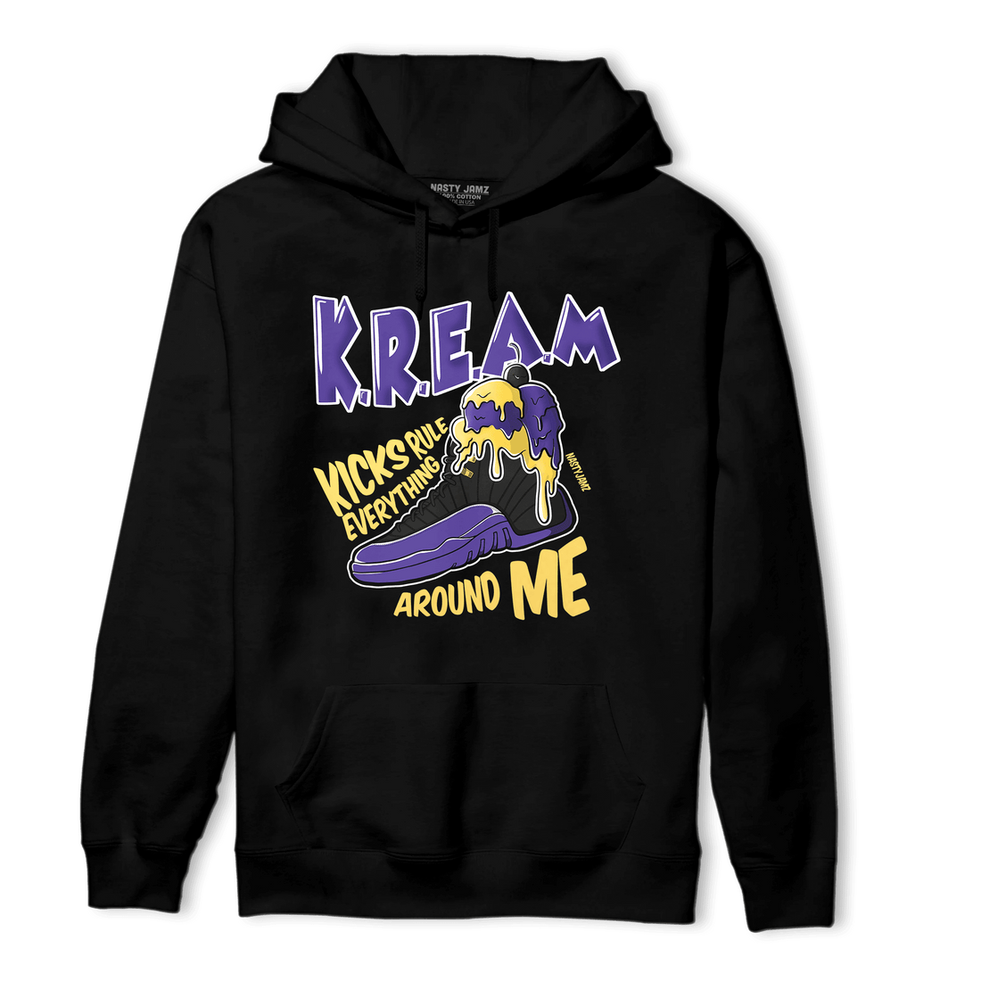 Field Purple 12s Hoodie Match Kream Sneaker - NastyJamz