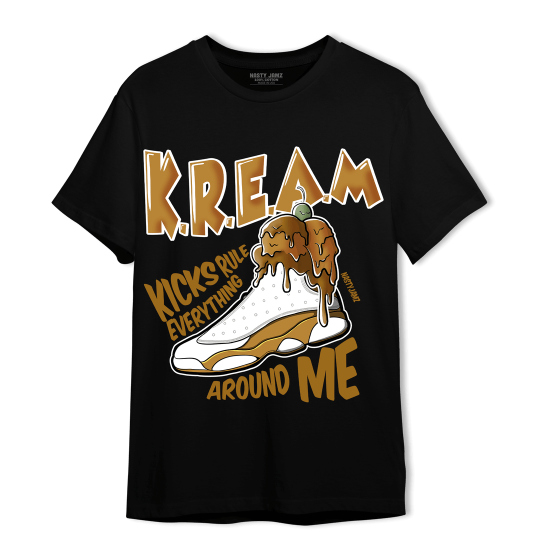 Wheat 13s T Shirt Match Kream Sneaker - NastyJamz