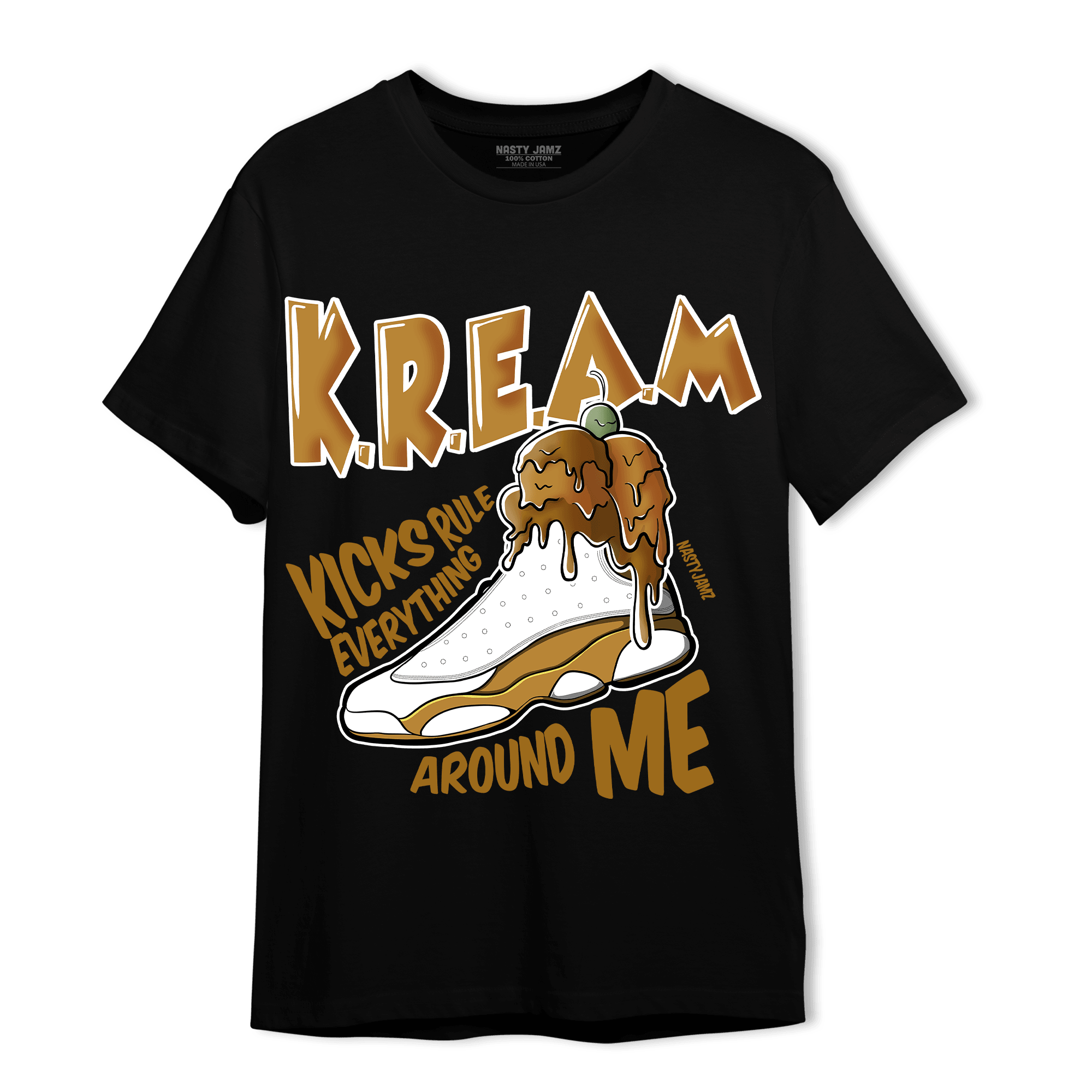 Wheat 13s T Shirt Match Kream Sneaker - NastyJamz