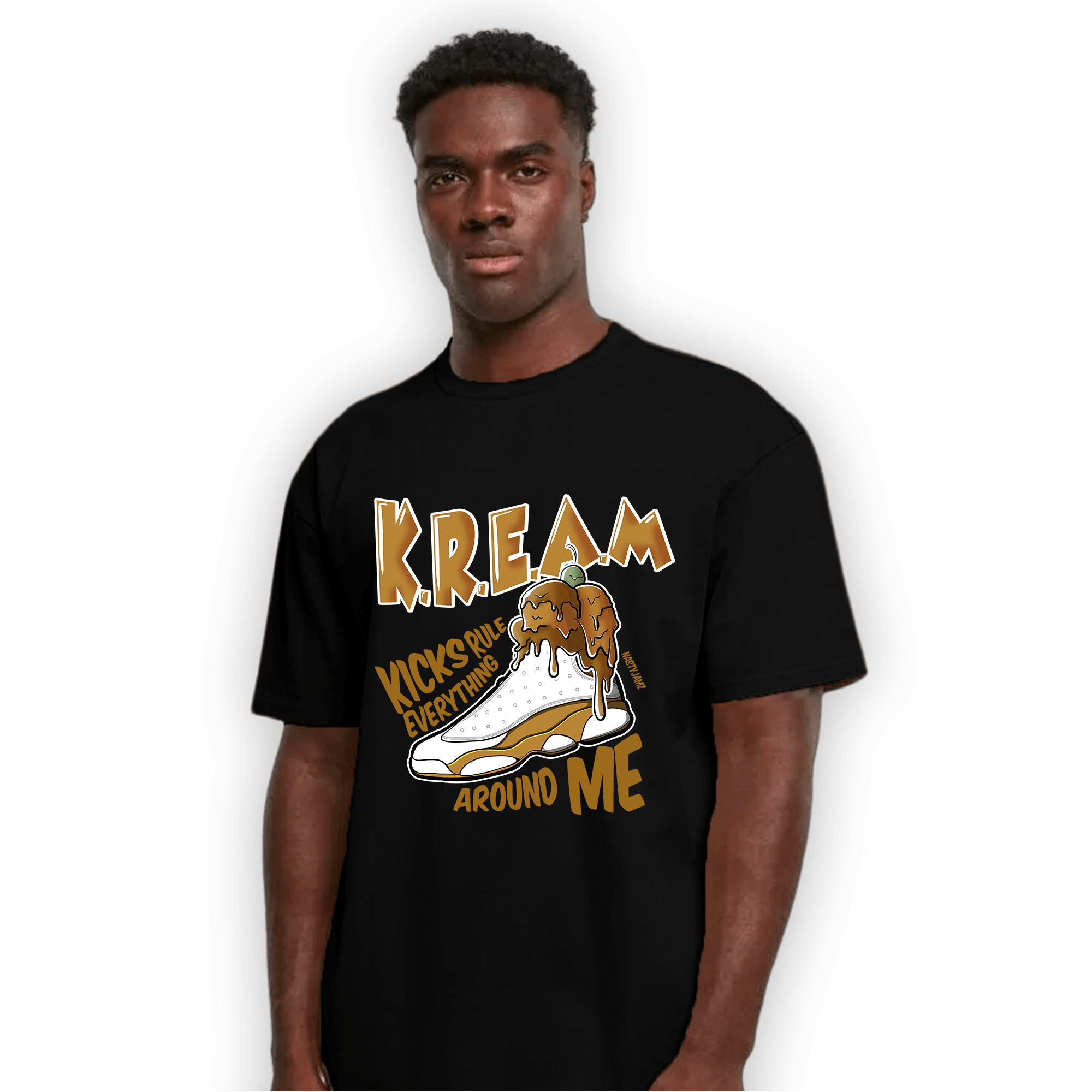 Wheat 13s T Shirt Match Kream Sneaker - NastyJamz