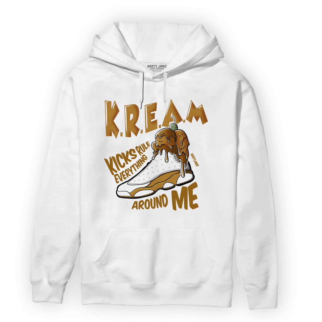 Wheat 13s Hoodie Match Kream Sneaker - NastyJamz