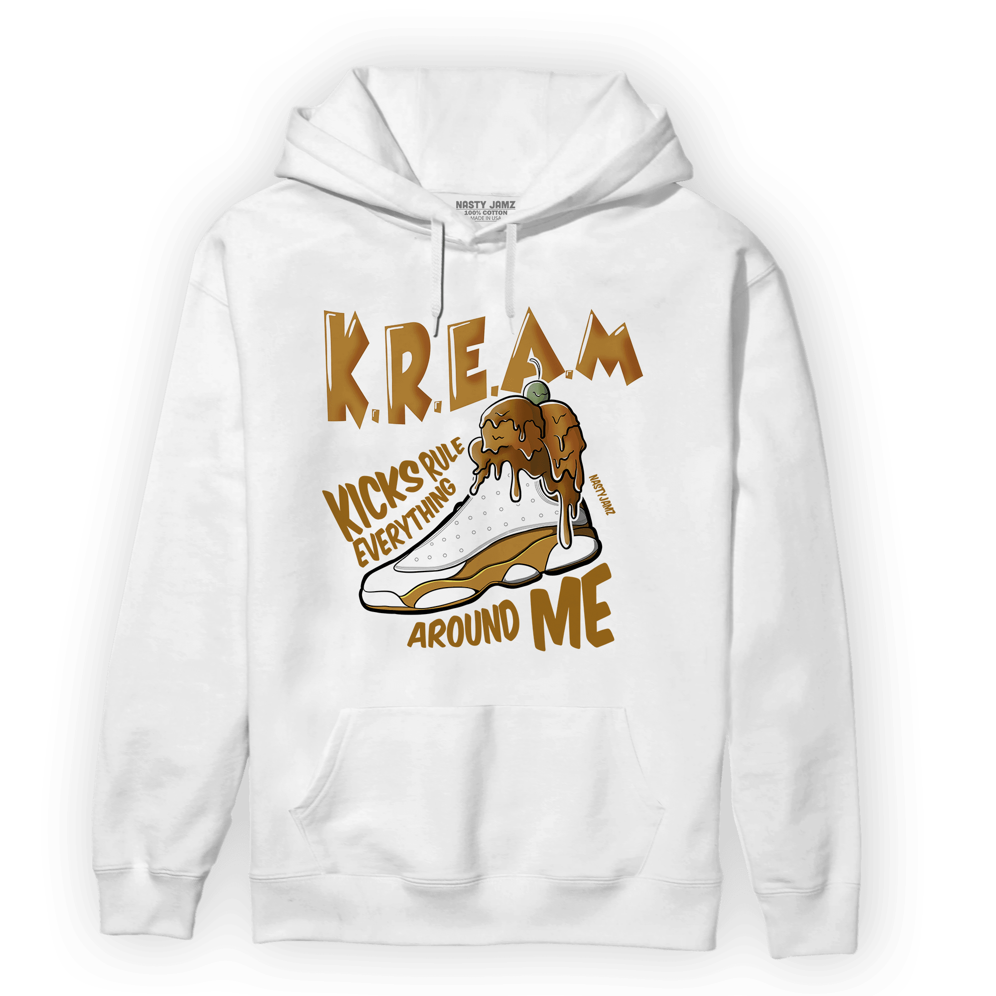 Wheat 13s Hoodie Match Kream Sneaker - NastyJamz
