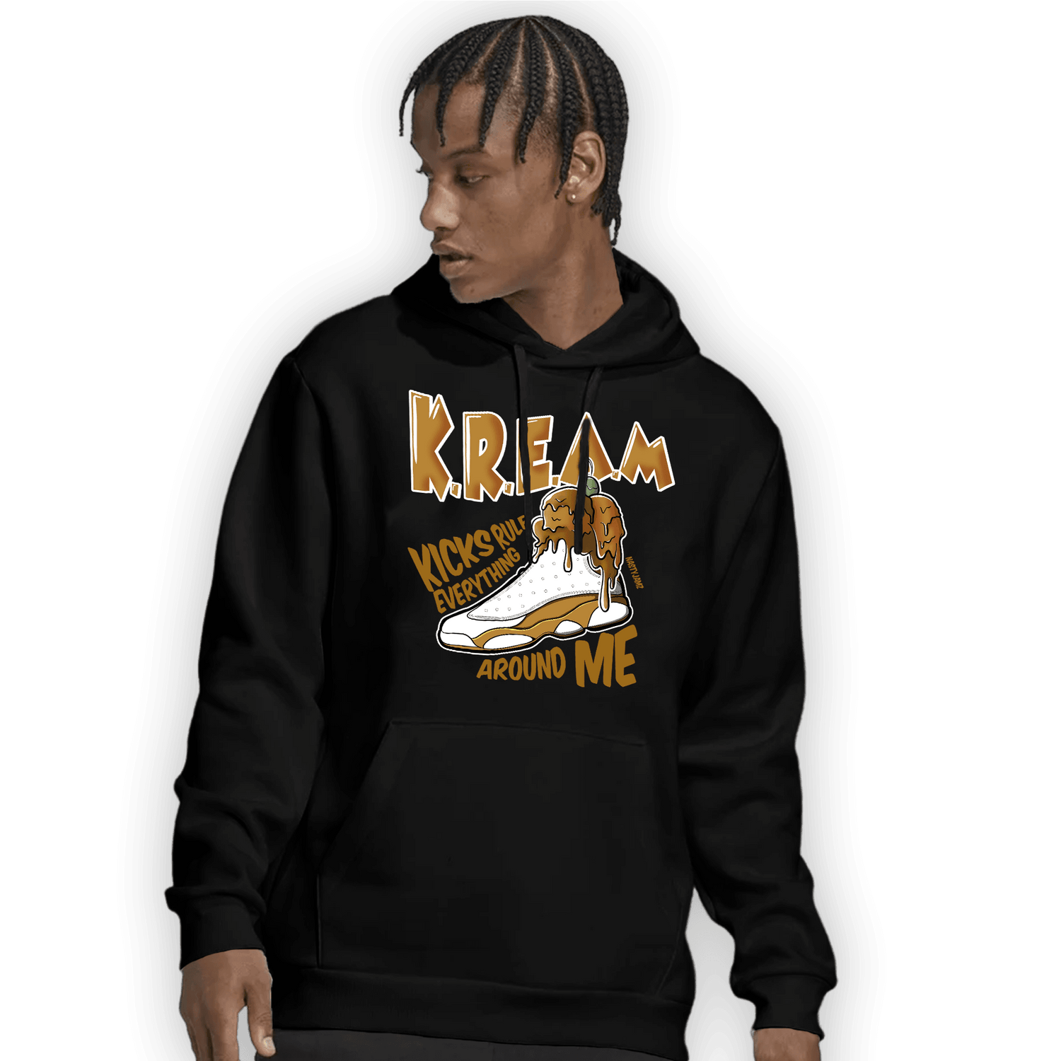 Wheat 13s Hoodie Match Kream Sneaker - NastyJamz