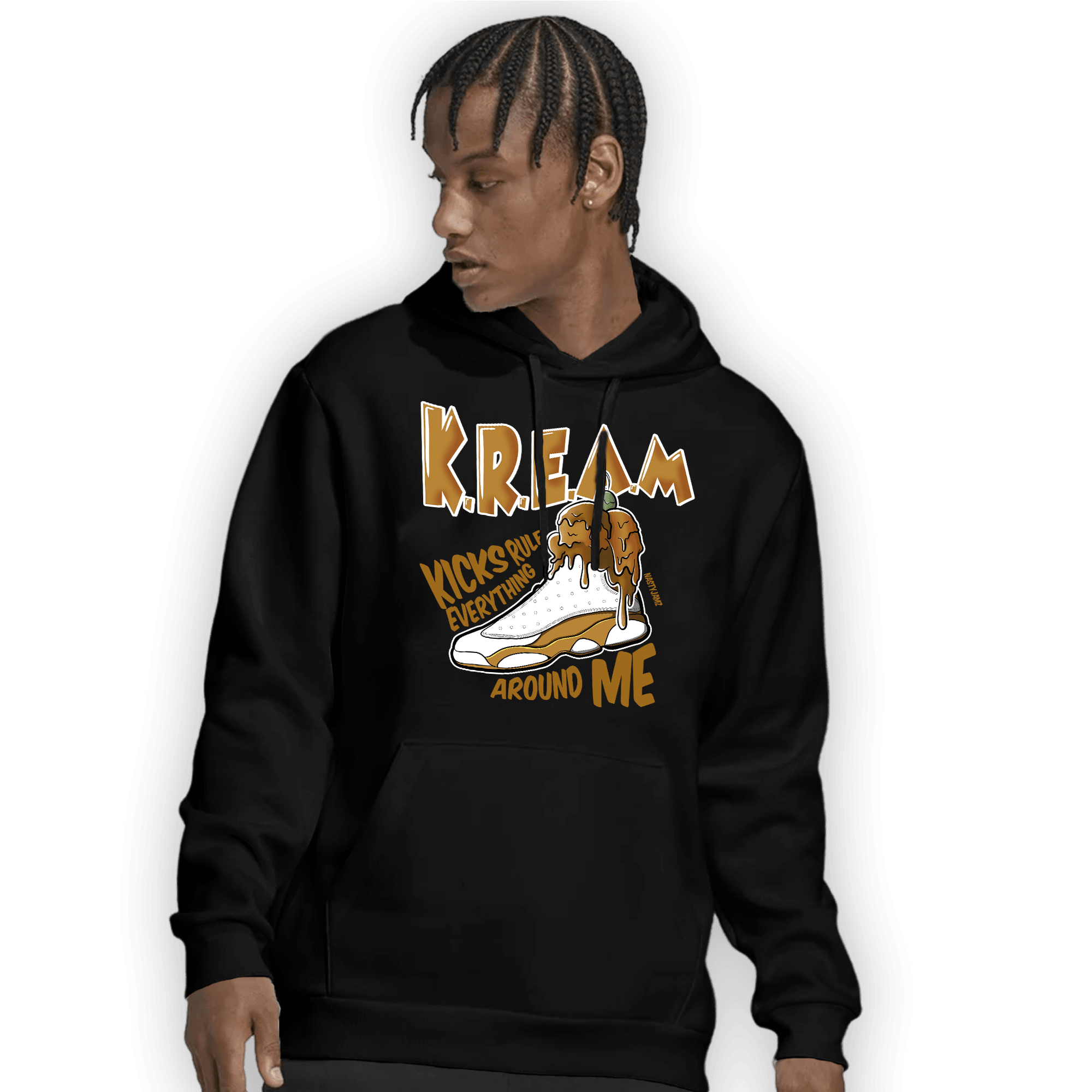 Wheat 13s Hoodie Match Kream Sneaker - NastyJamz