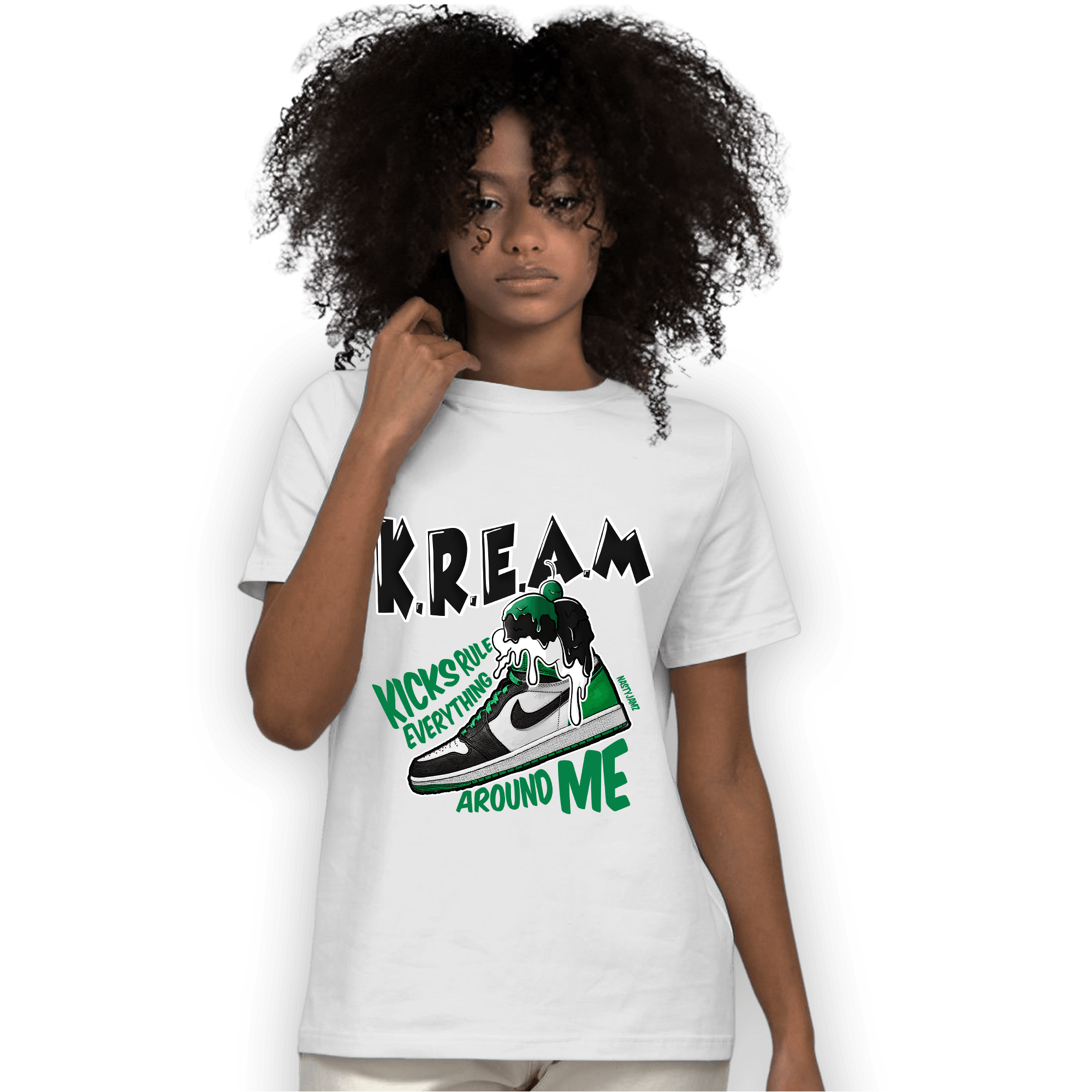 Celtic Lucky Green 1s T Shirt Match Kream Sneaker - NastyJamz