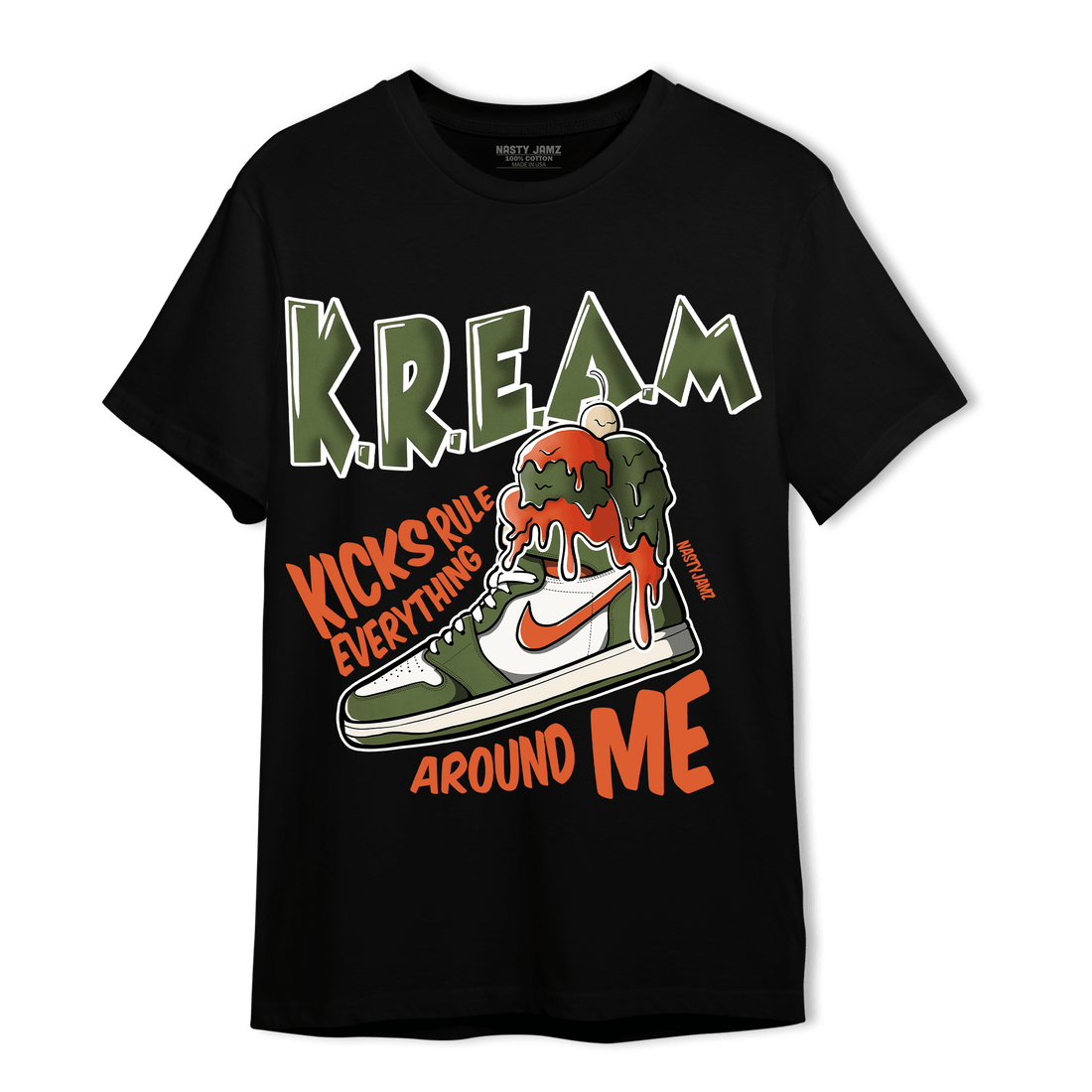 High OG Celadon 1s T Shirt Match Kream Sneaker - NastyJamz