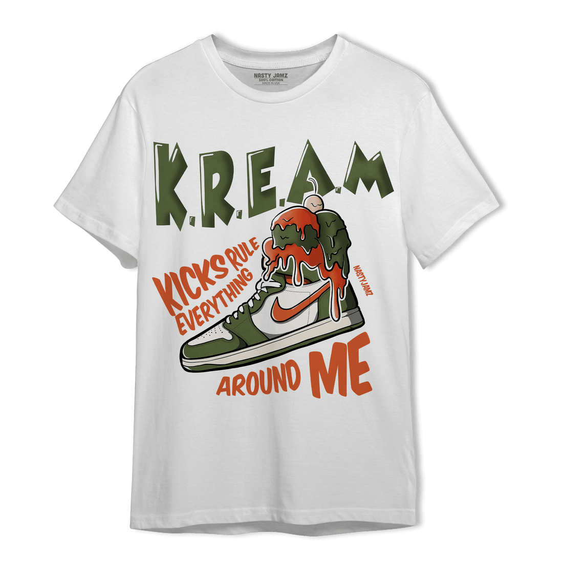High OG Celadon 1s T Shirt Match Kream Sneaker - NastyJamz