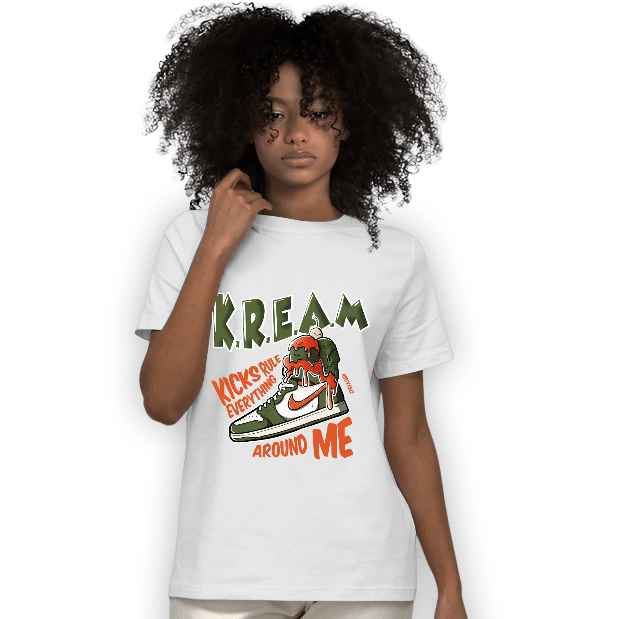 High OG Celadon 1s T Shirt Match Kream Sneaker - NastyJamz