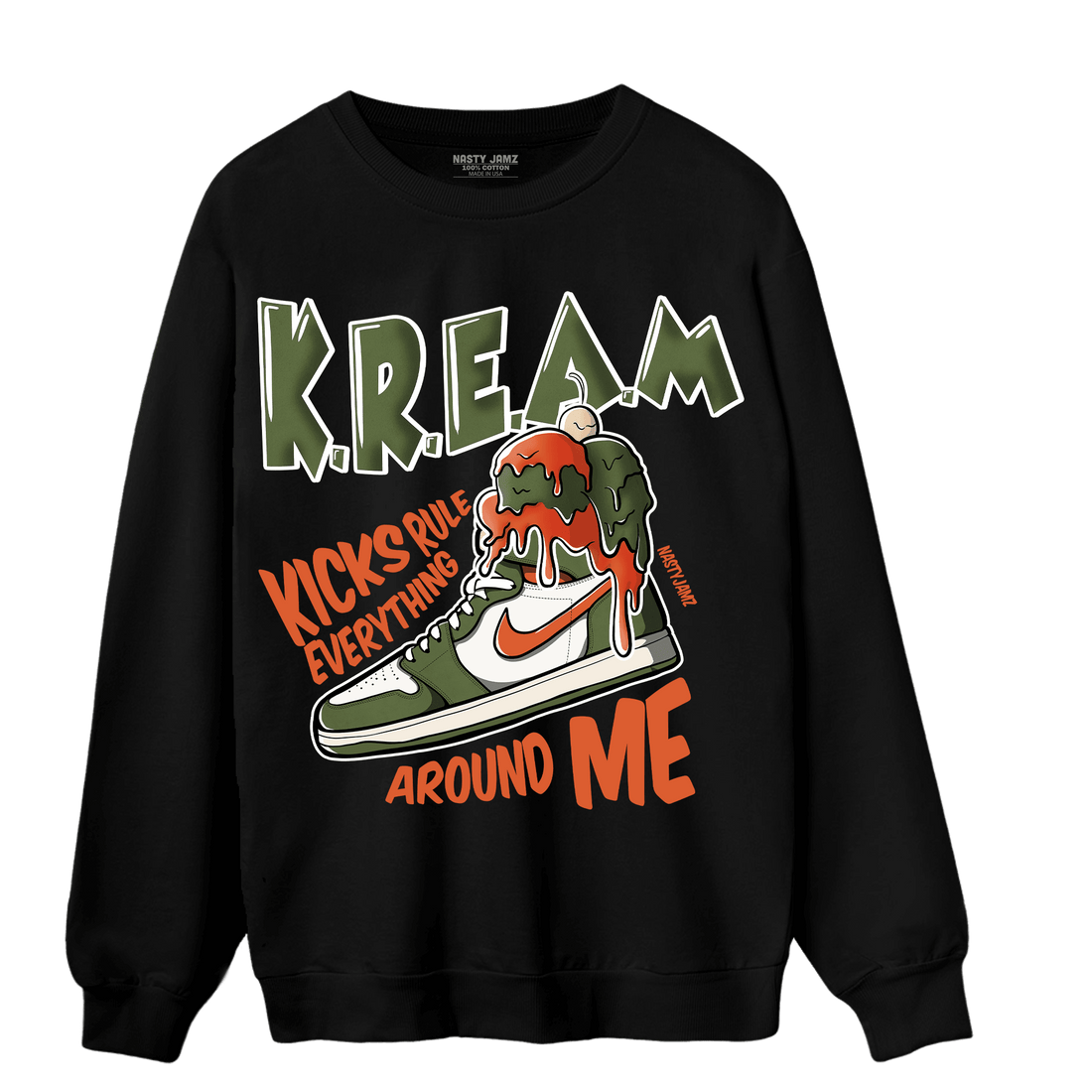 High OG Celadon 1s Sweatshirt Match Kream Sneaker - NastyJamz
