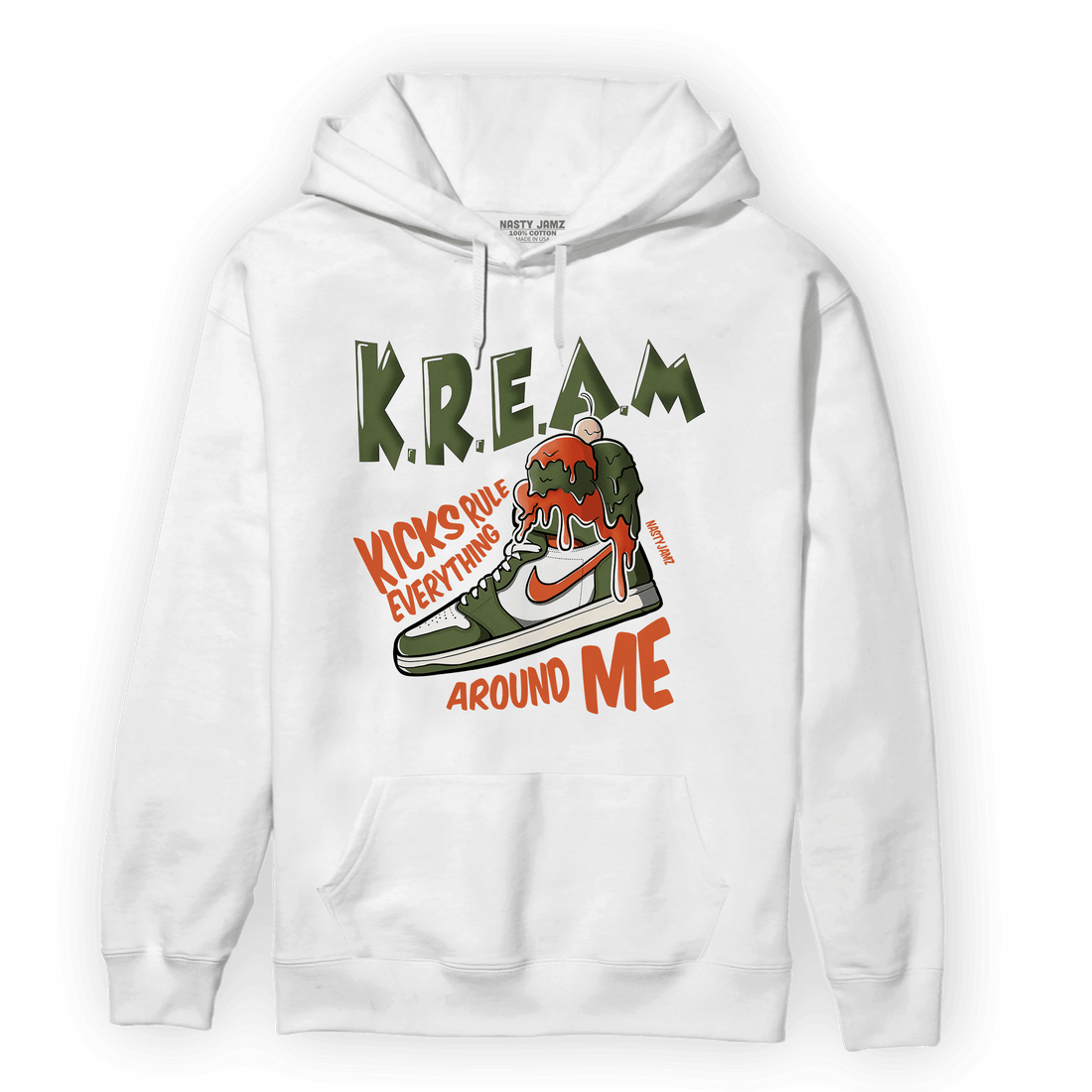 High OG Celadon 1s Hoodie Match Kream Sneaker - NastyJamz