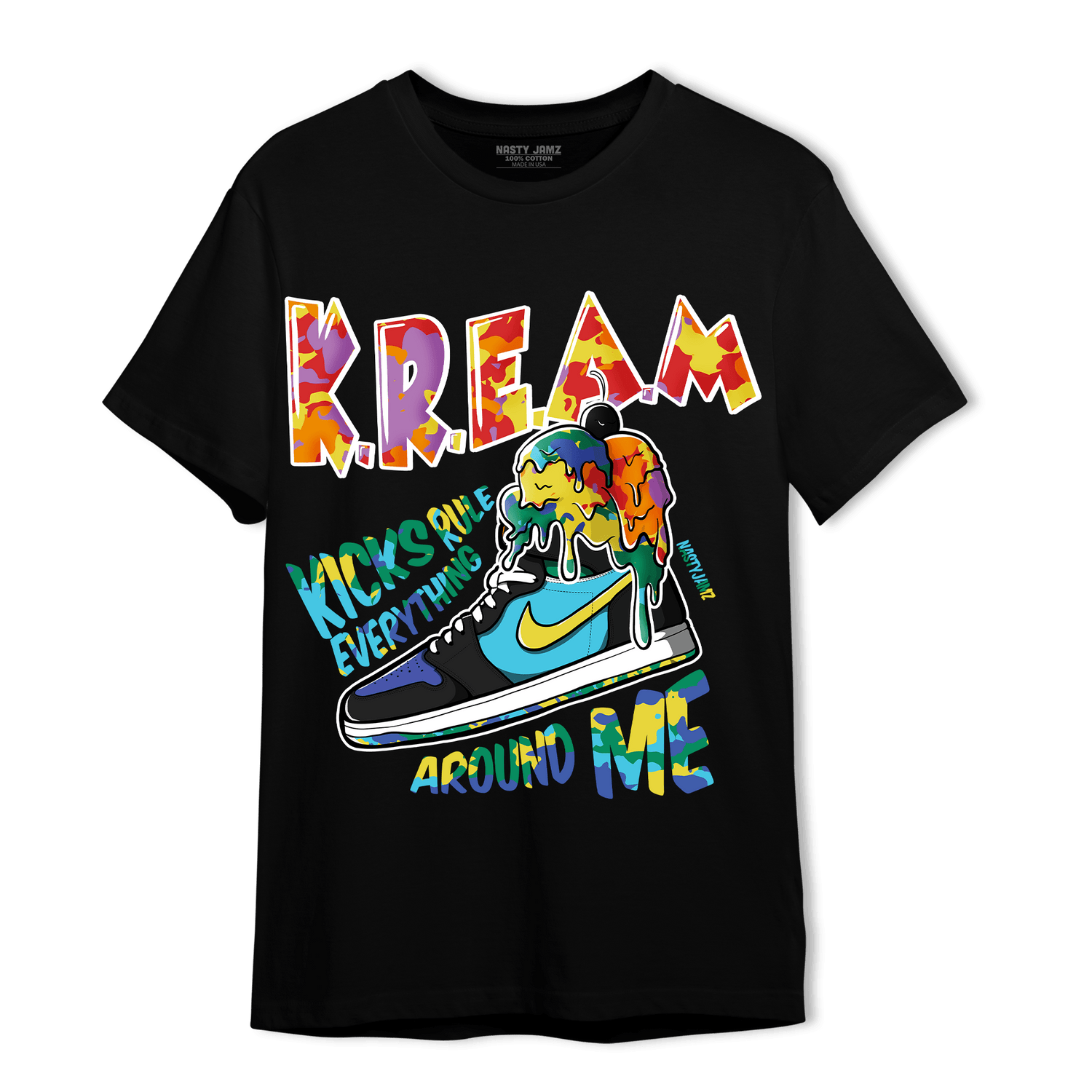 Mid GS Six Championships 1s T Shirt Match Kream Sneaker - NastyJamz