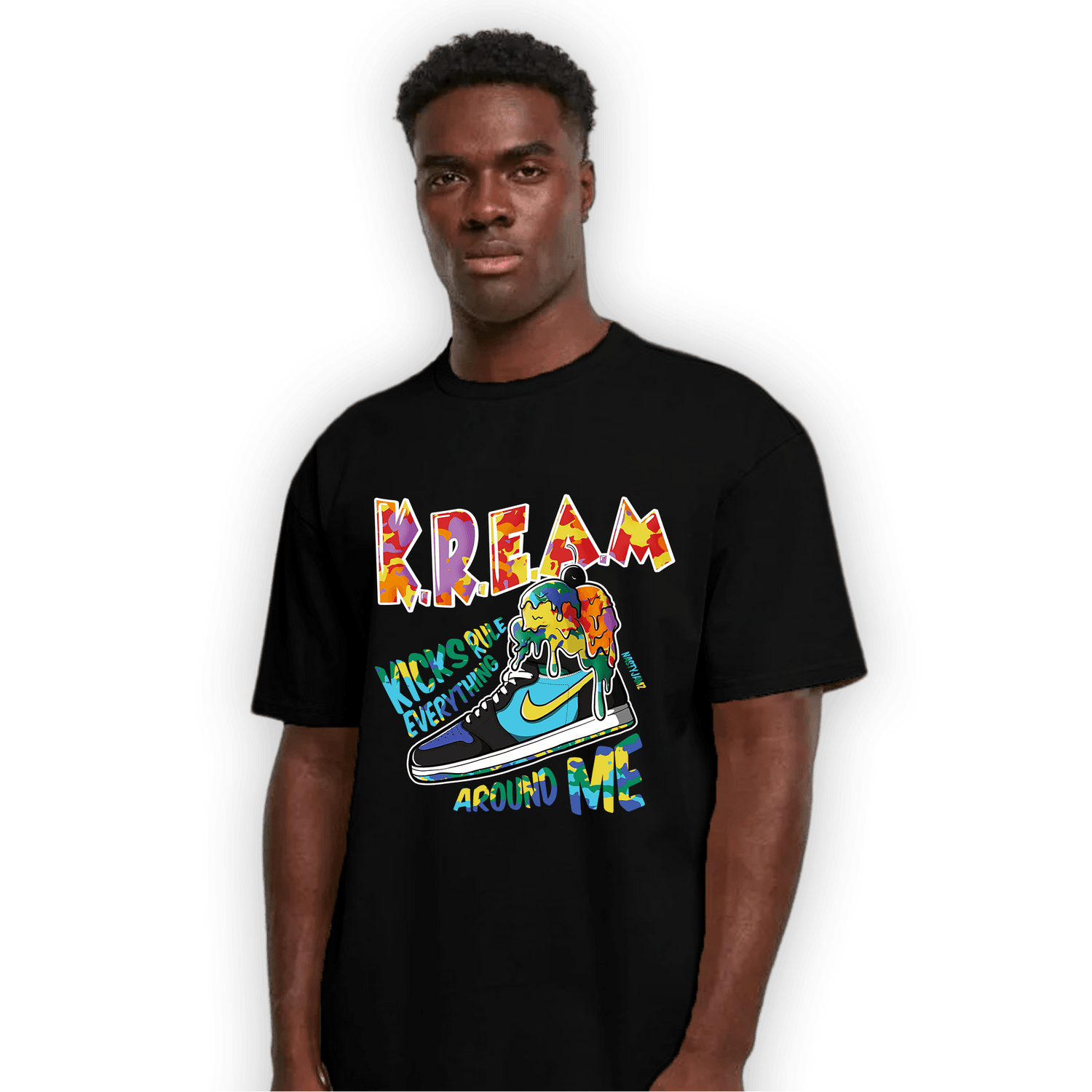 Mid GS Six Championships 1s T Shirt Match Kream Sneaker - NastyJamz