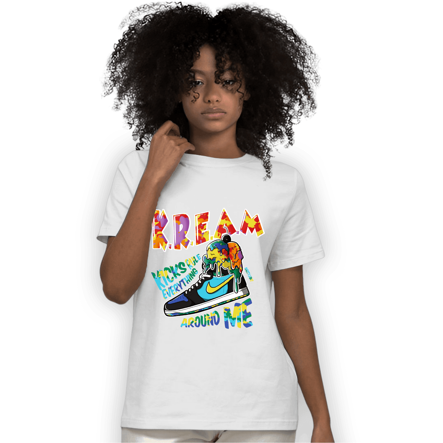 Mid GS Six Championships 1s T Shirt Match Kream Sneaker - NastyJamz
