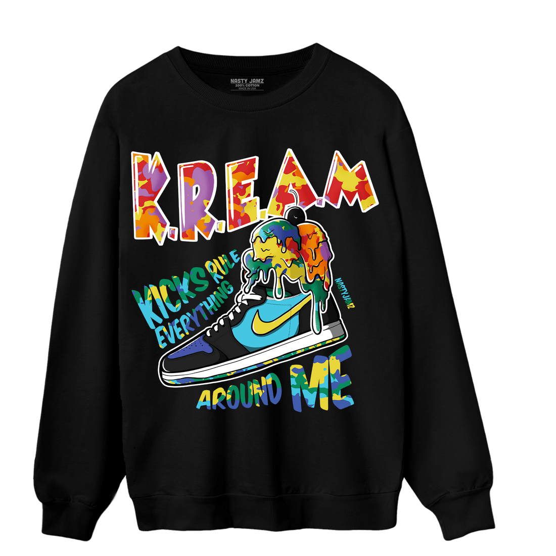 Mid GS Six Championships 1s Sweatshirt Match Kream Sneaker - NastyJamz
