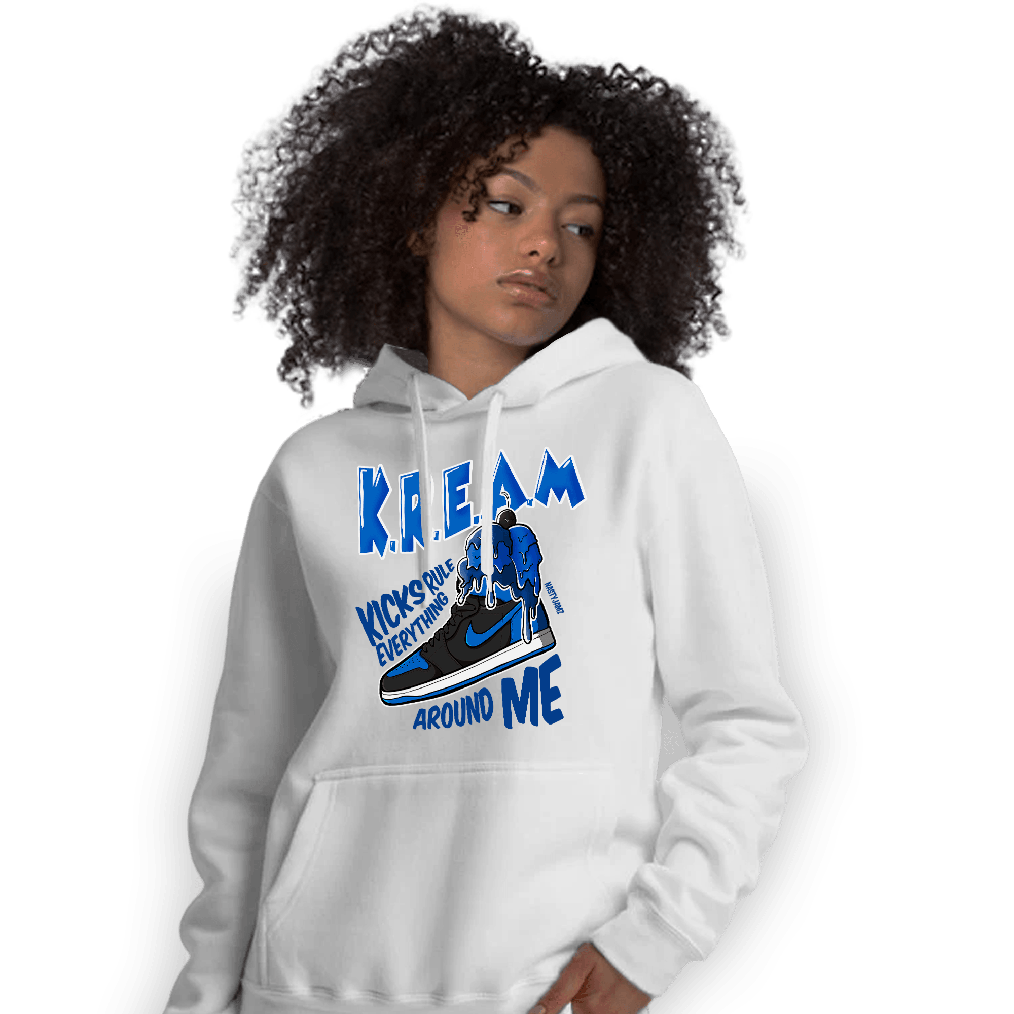 Royal Reimagined 1s Hoodie Match Kream Sneaker - NastyJamz