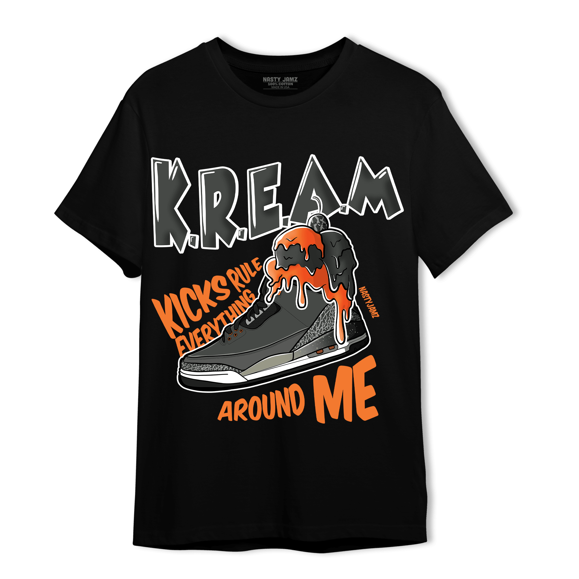 Fear Pack 3s T Shirt Match Kream Sneaker - NastyJamz