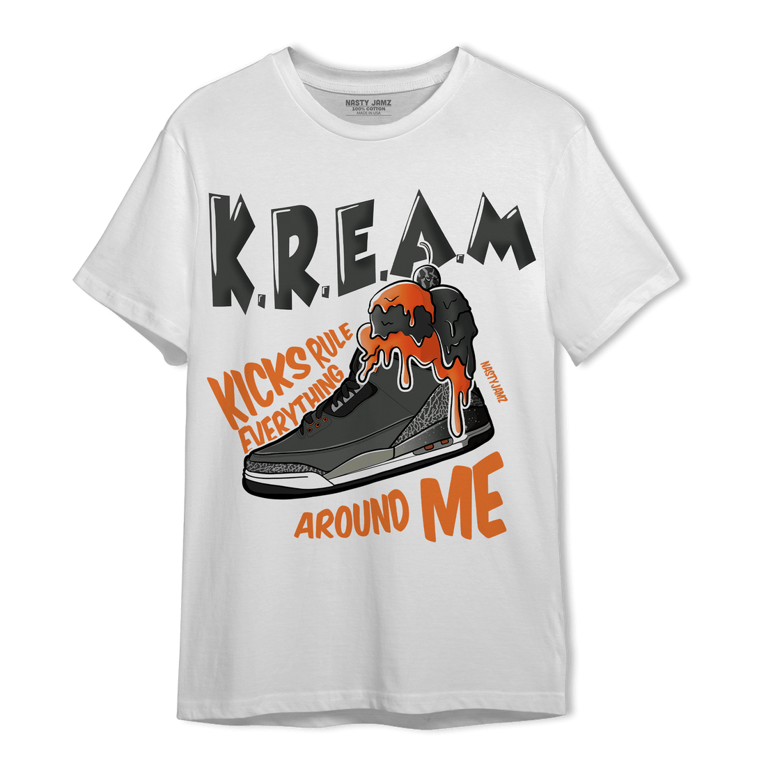 Fear Pack 3s T Shirt Match Kream Sneaker - NastyJamz