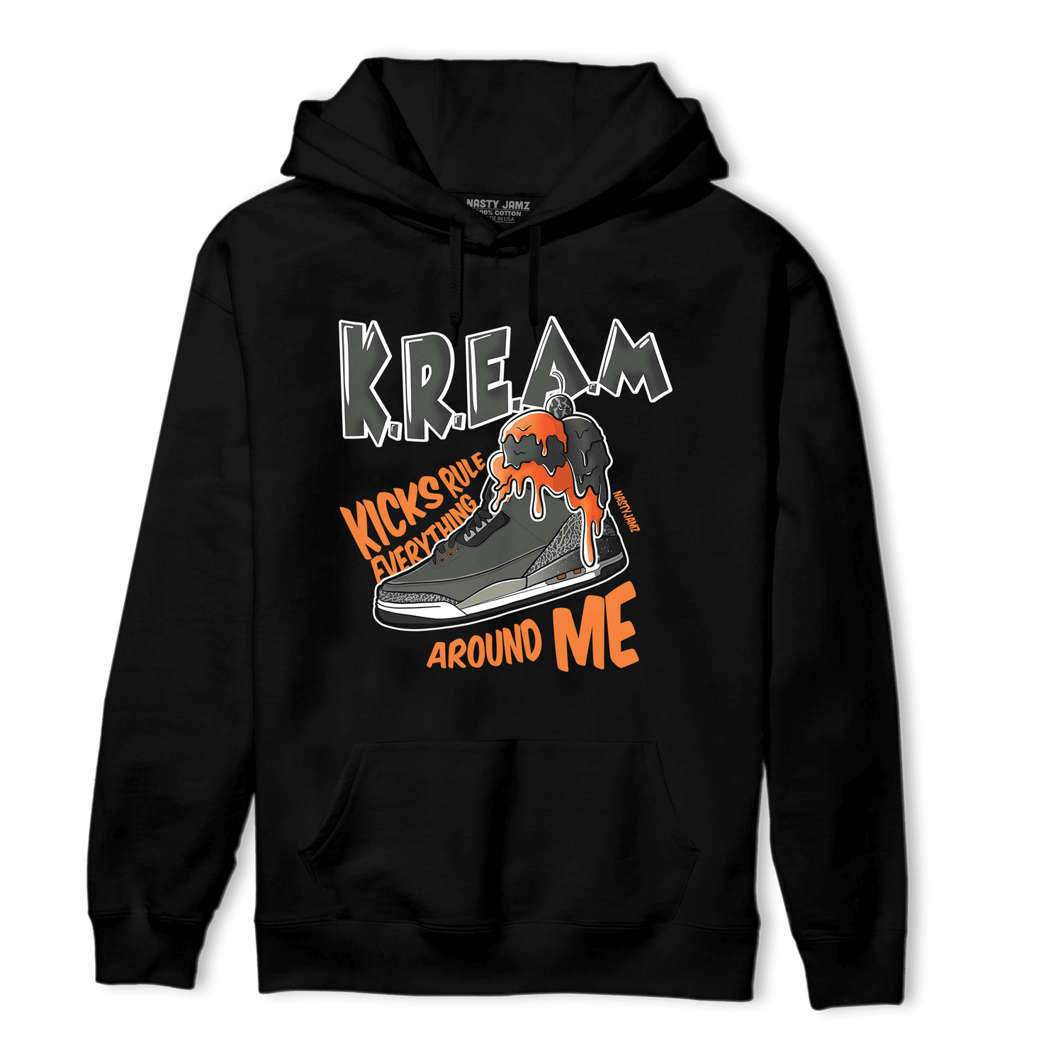 Fear Pack 3s Hoodie Match Kream Sneaker - NastyJamz