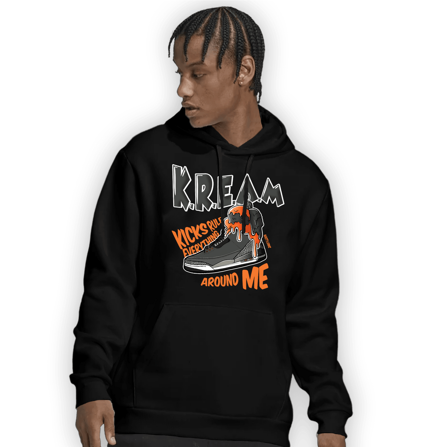 Fear Pack 3s Hoodie Match Kream Sneaker - NastyJamz